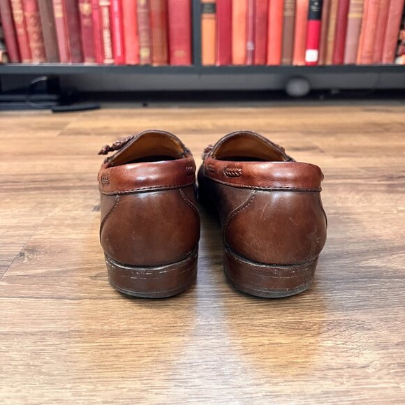 Allen Edmonds Cognac Leather Tassel Dress Shoes - Picture 8 of 11